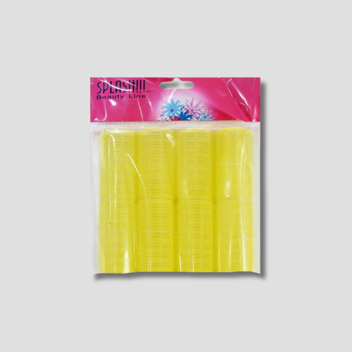 1490-65 SPLASH TUBO DE VELCRO AMARILLO 65 MM 6 PIEZAS
