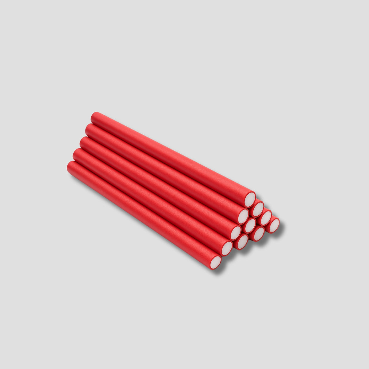 1563-12 SPLASH FLEXIBLE PARA CABELLO ROJO 12 MM GRANDE 12 PIEZAS