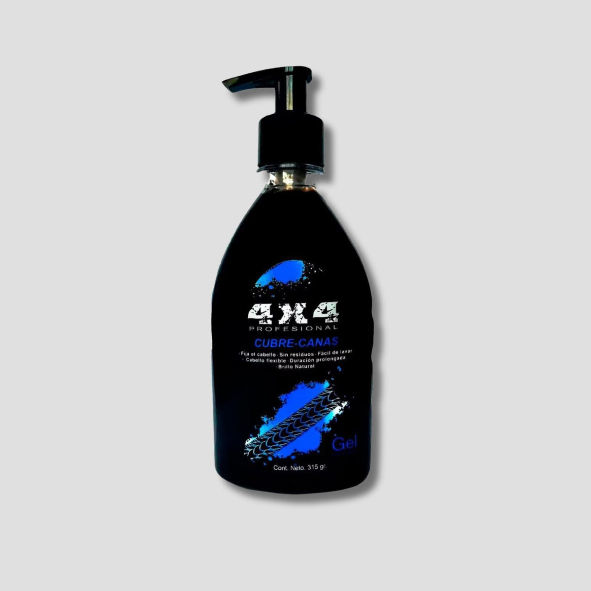 4X4 GEL CUBRE CANAS NEGRO 315GR