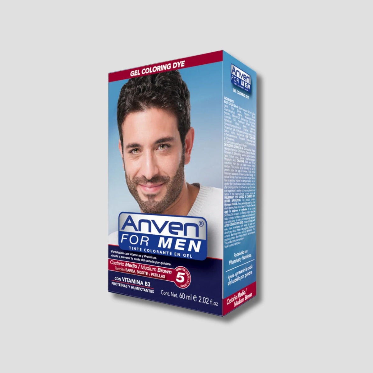 ANVEN FOR MEN TINTE DE CABALLERO CASTAÑO