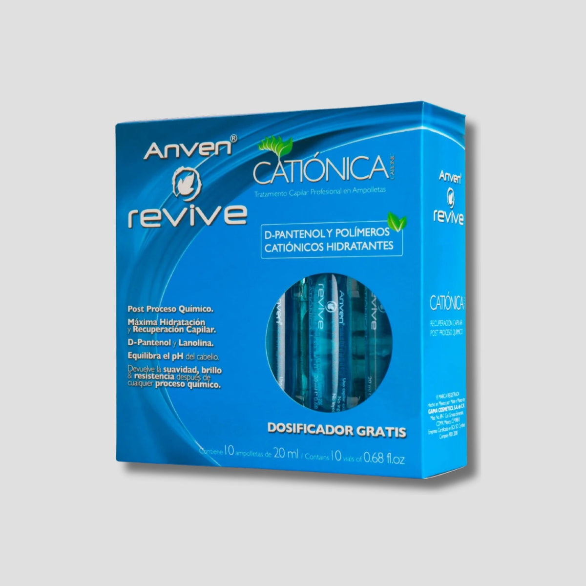 ANVEN CAJA DE AMPOLLETA CATIONICA 10 PZAS