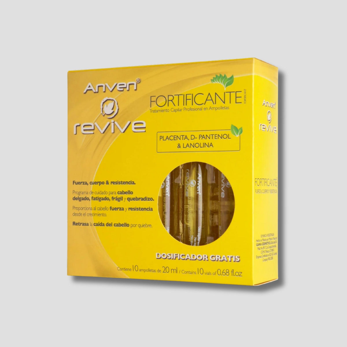 ANVEN CAJA DE AMPOLLETA FORTIFICANTE 10 PZAS
