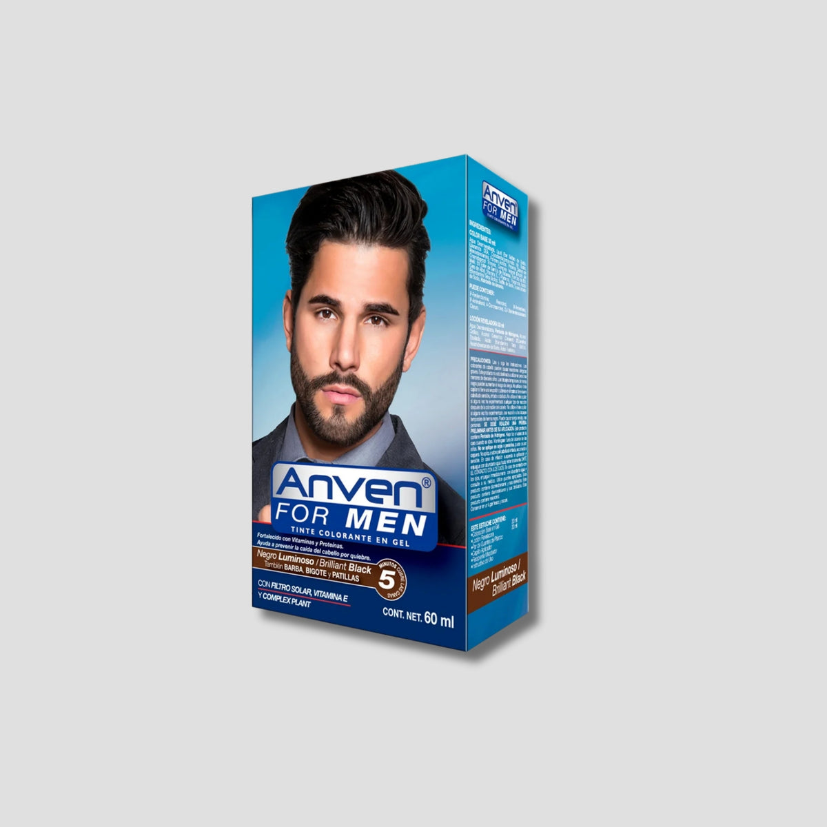 ANVEN FOR MEN TINTE DE CABALLERO NEGRO