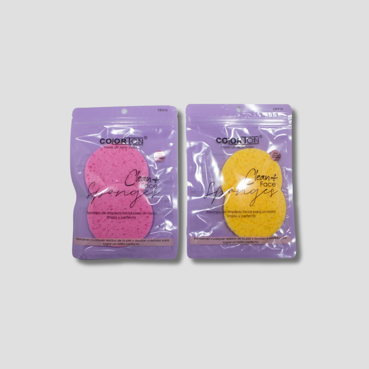 CE212 COLORTON ESPONJA EXFOLIANTE CELULOSA 2 PZAS.
