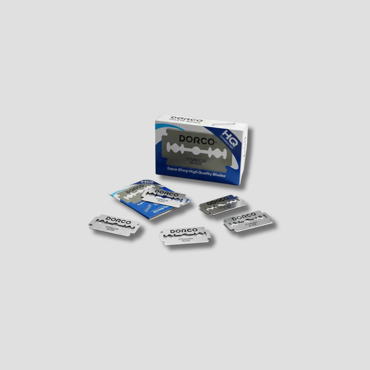 DORCO AZUL NAVAJA CAJITA CON 10 PIEZAS