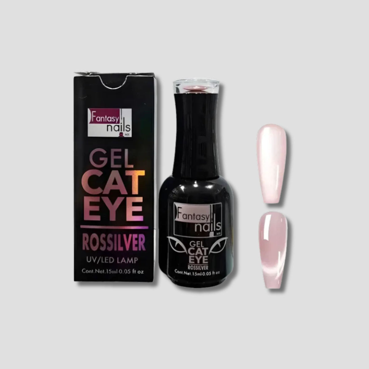 FANTASY NAILS GEL CAT EYE ROSSILVER