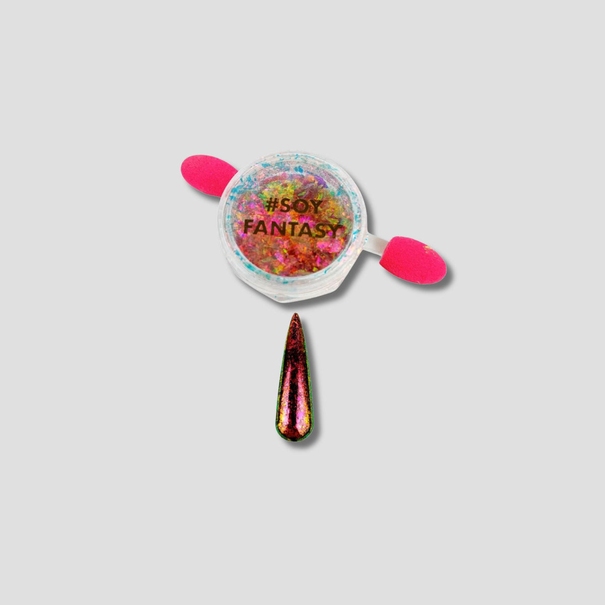 FANTASY NAILS EFECTO FLAKE ROSA