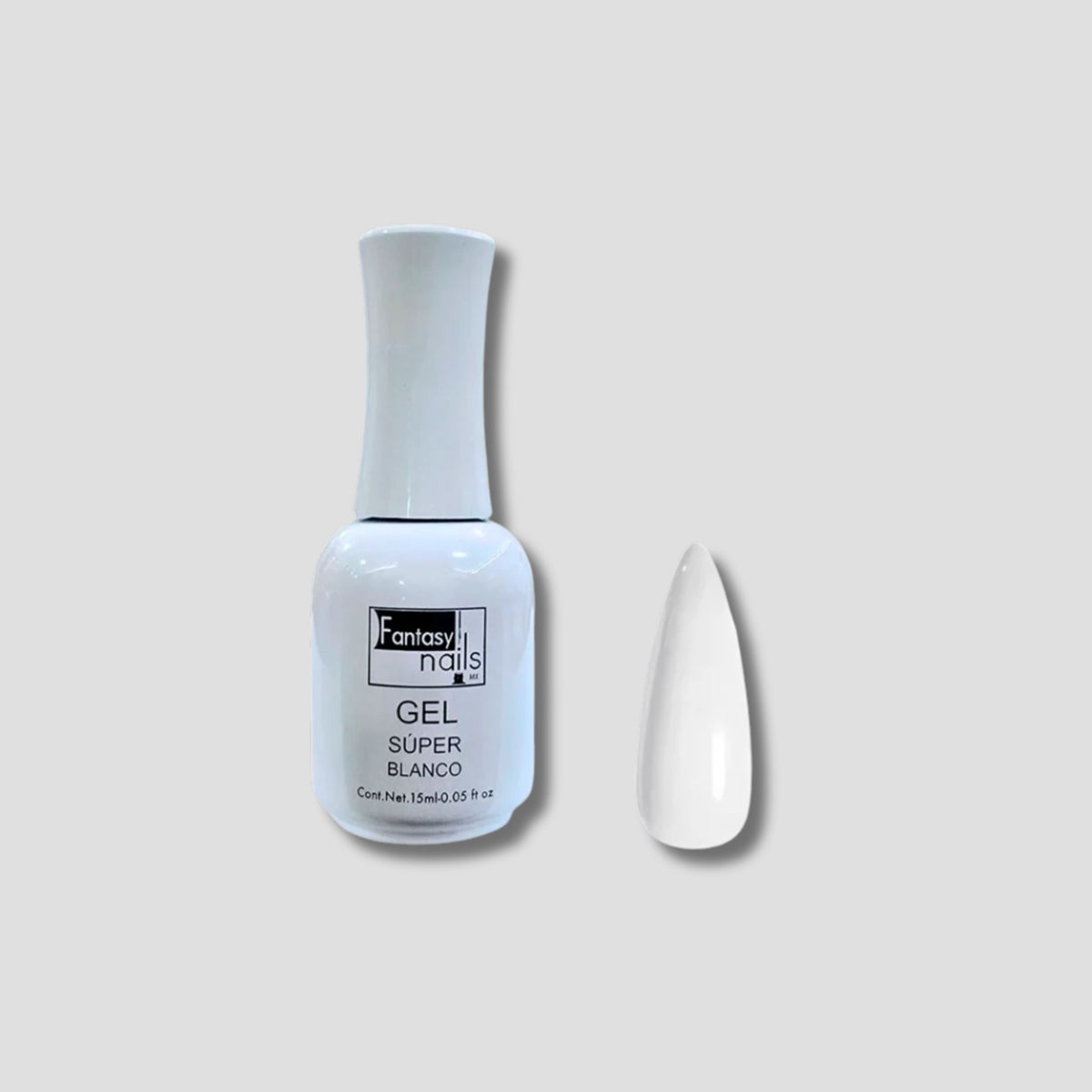 FANTASY NAILS GEL POLISH 01 ULTRA WHITE