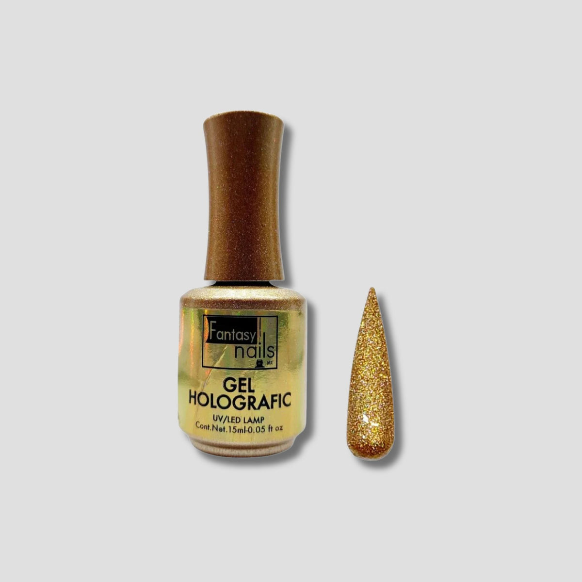 FANTASY NAILS GEL HOLOGRAFIC 02DORARO