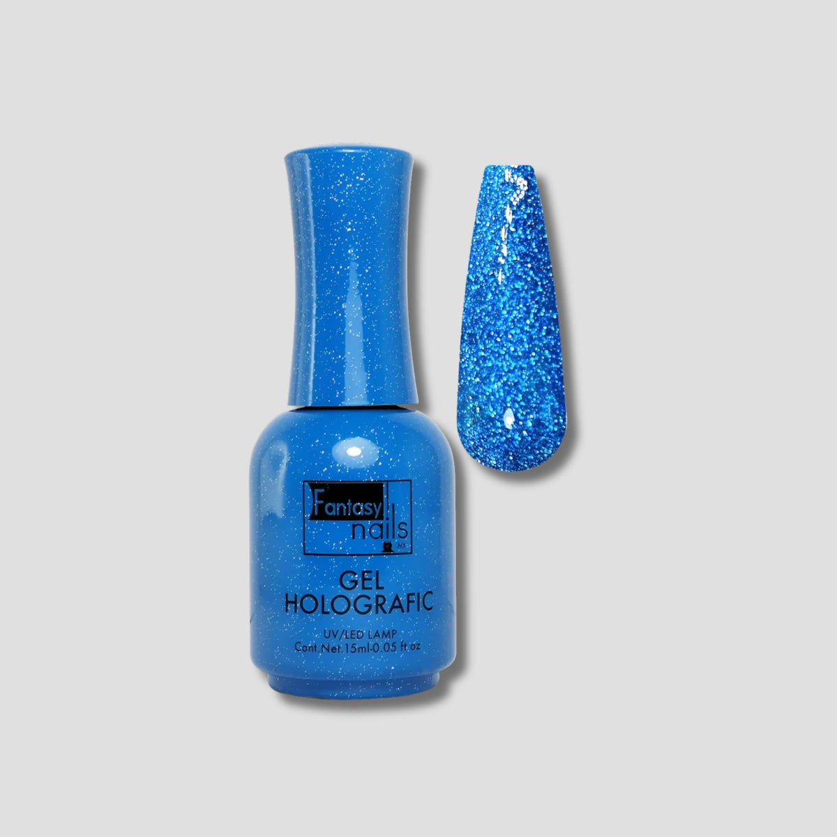 FANTASY NAILS GEL HOLOGRAFIC #06 AZUL