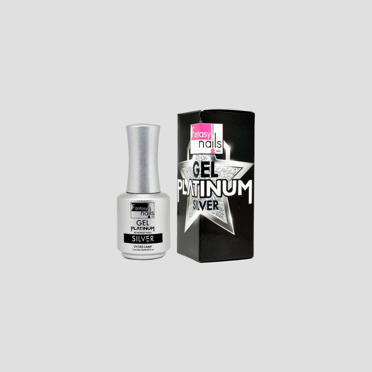 FANTASY NAILS GEL PLATINUM SILVER 15ML