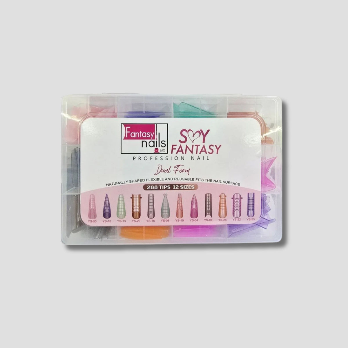 FANTASY NAILS TIP DUAL FORM 12 MODELOS