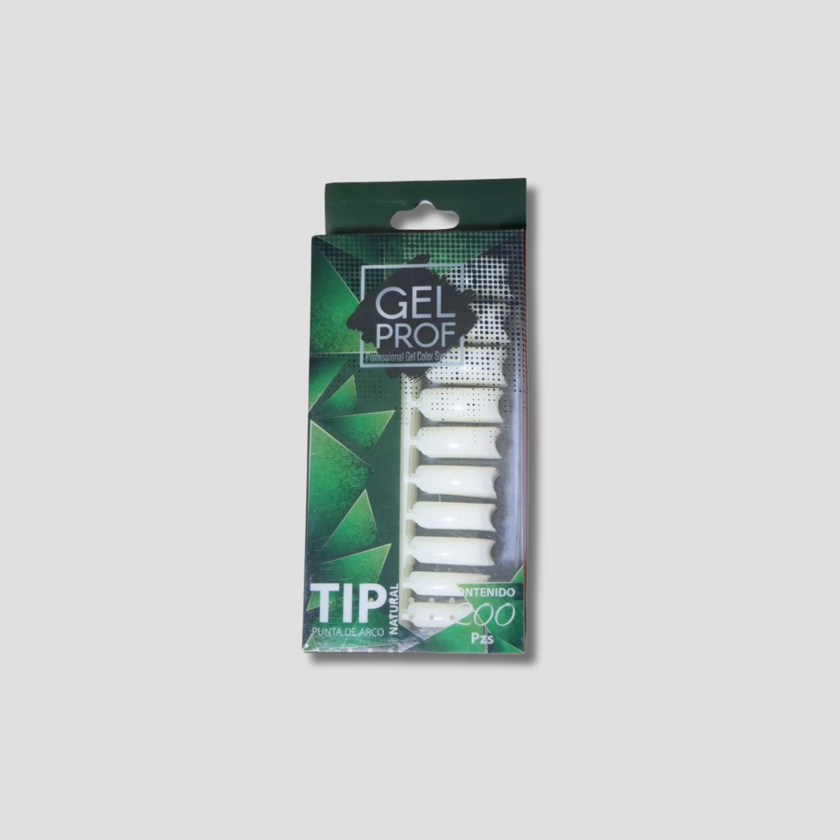 GEL PROF TIPS PUNTA DE ARCO 200 PZS NATURAL