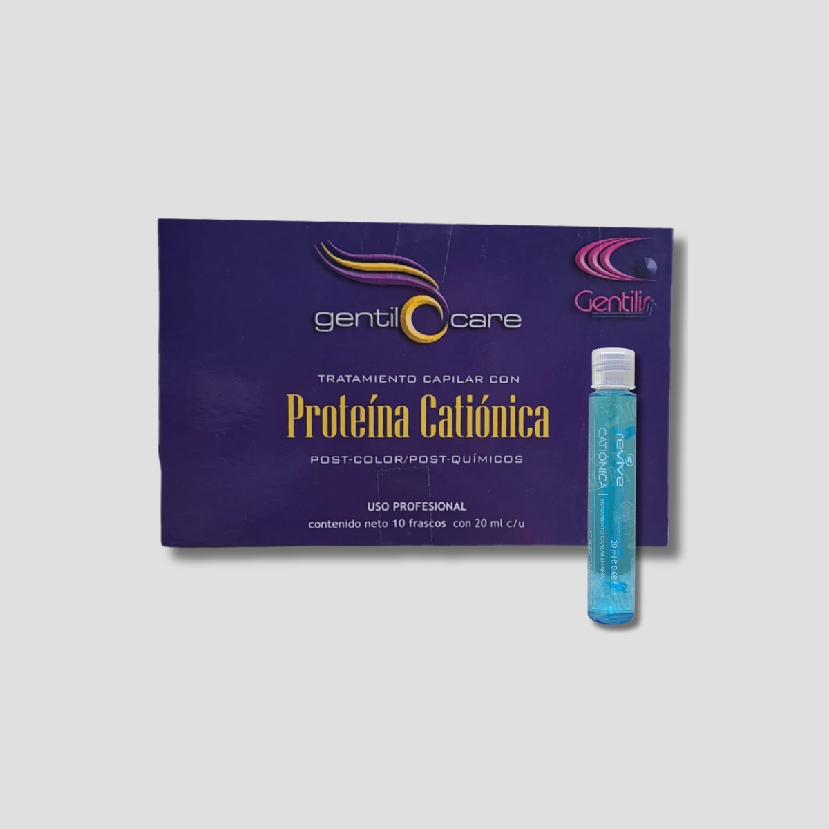 GENTILIS AMPOLLETA CATIONICA CAJA CON 10 PIEZAS