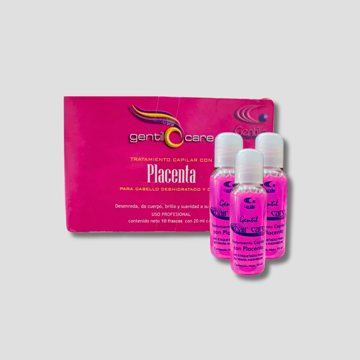 GENTILIS AMPOLLETA PLACENTA CAJA CON 10 PIEZAS