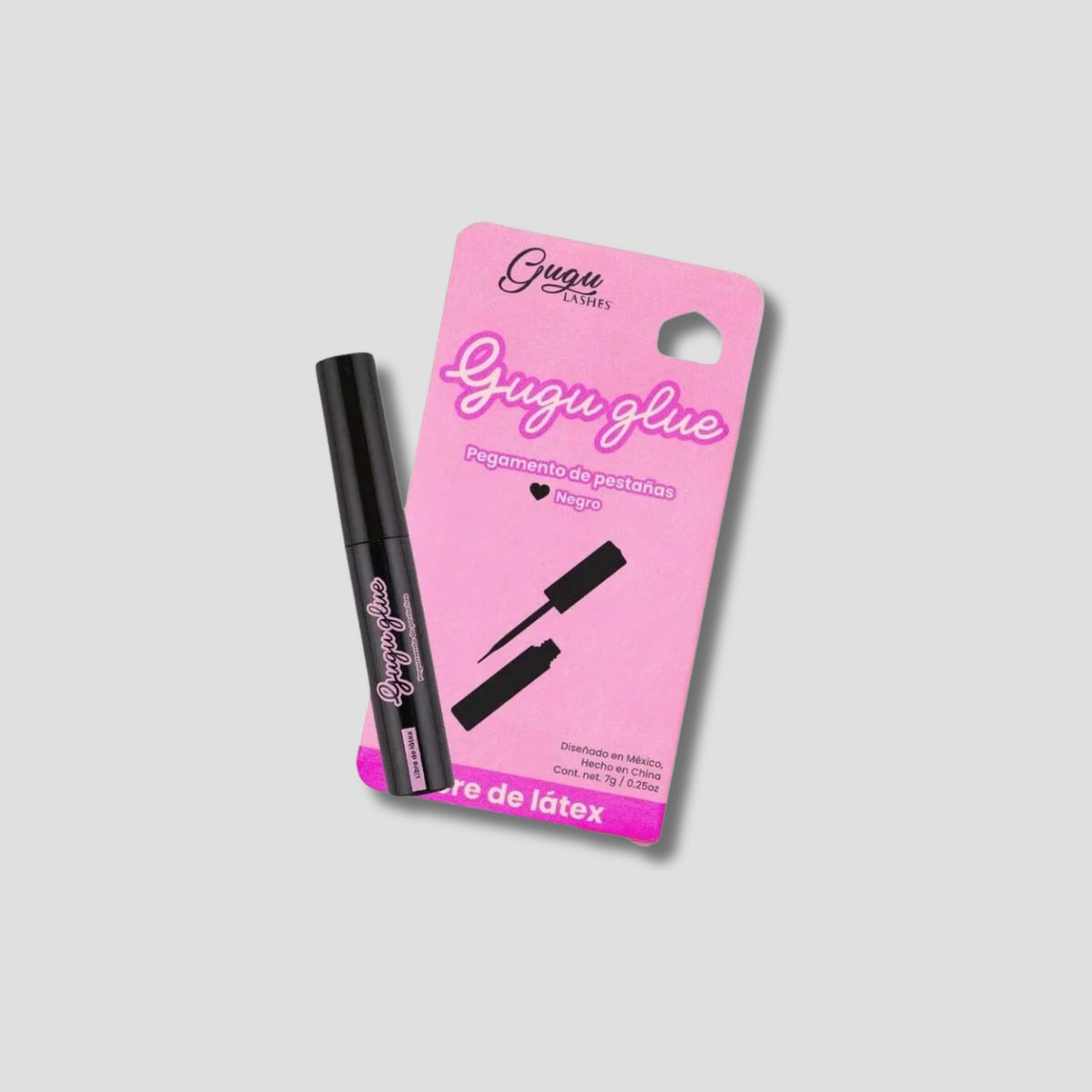 GUGU GLUE PEGAMENTO EN BROCHA PARA PESTAÑAS NEGRO 7GR
