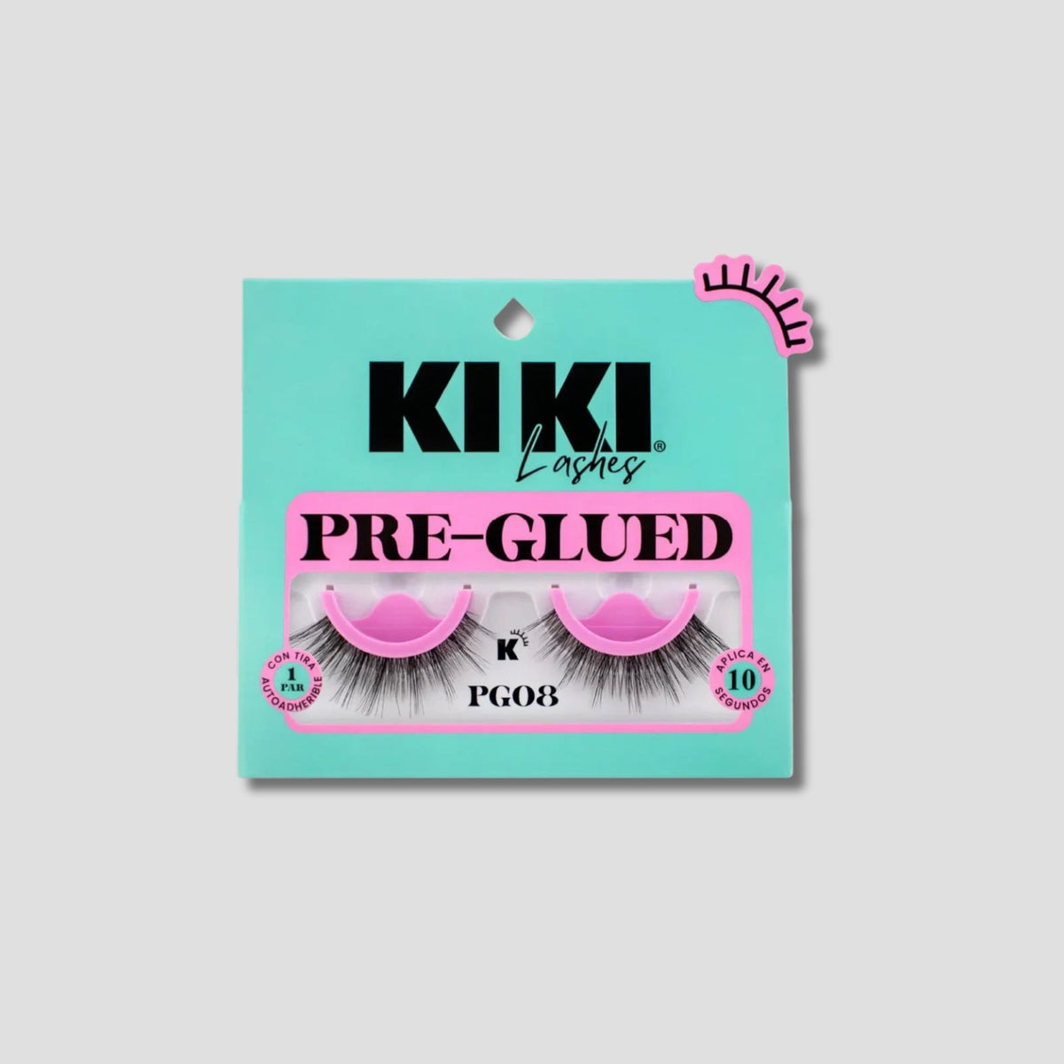 KIKI LASHES PAR DE PESTAÑAS PRE GLUED
