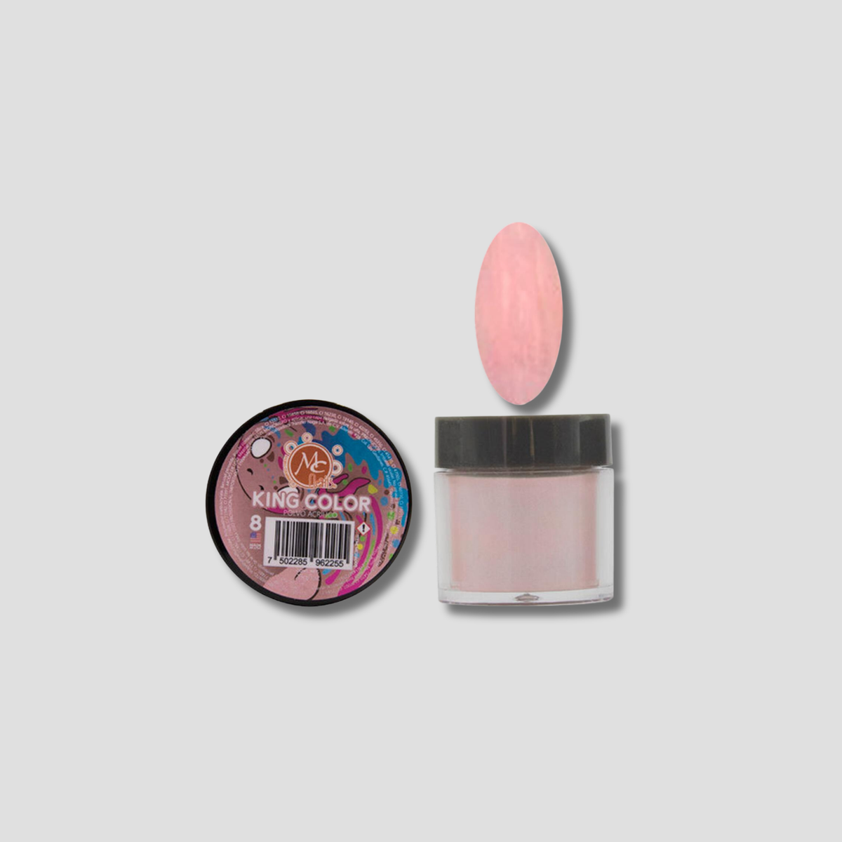 MC NAILS ACRILICO KING COLOR MAQUILLAJE 1OZ #8