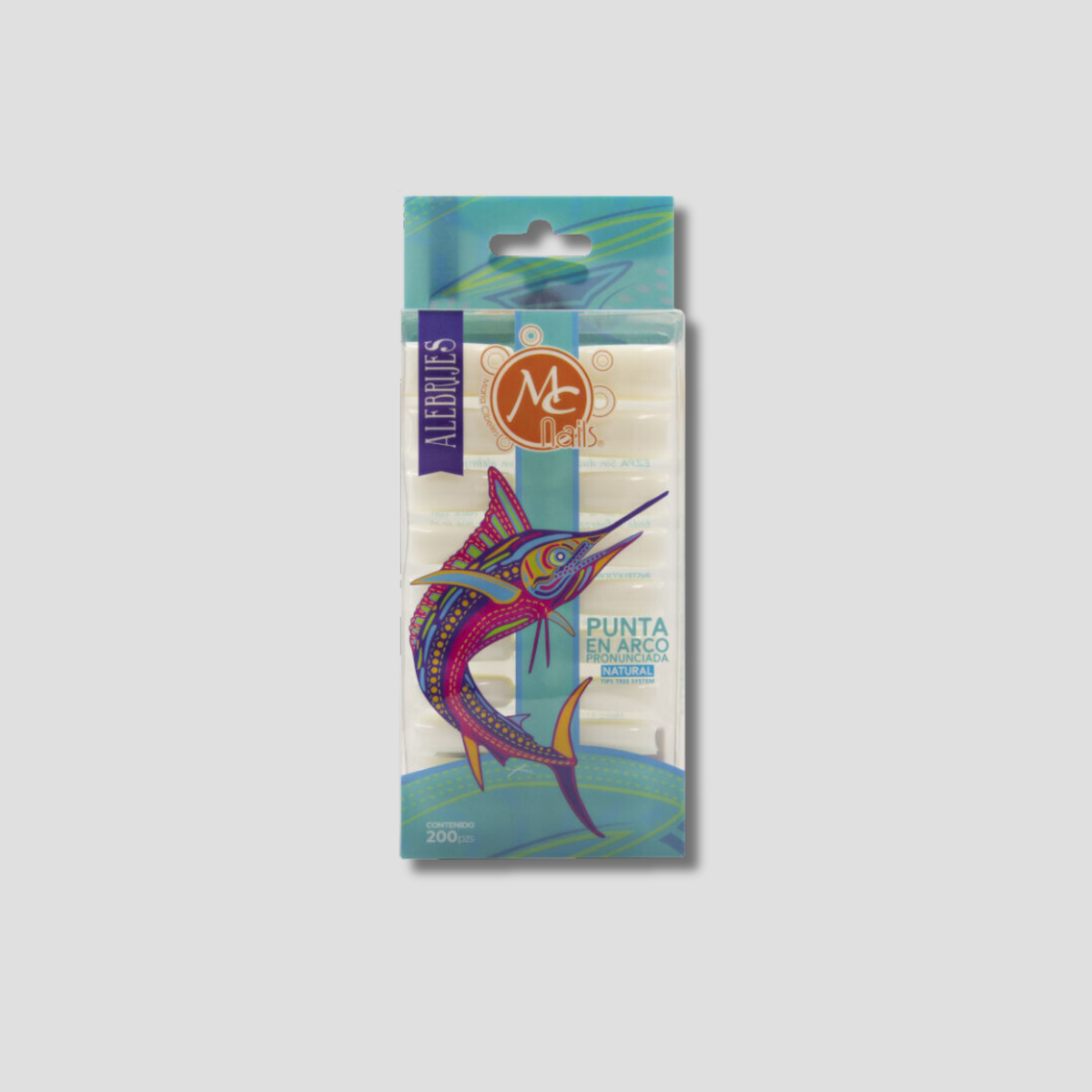 MC NAILS TIP 200PZ COLOR NATURAL PUNTA A