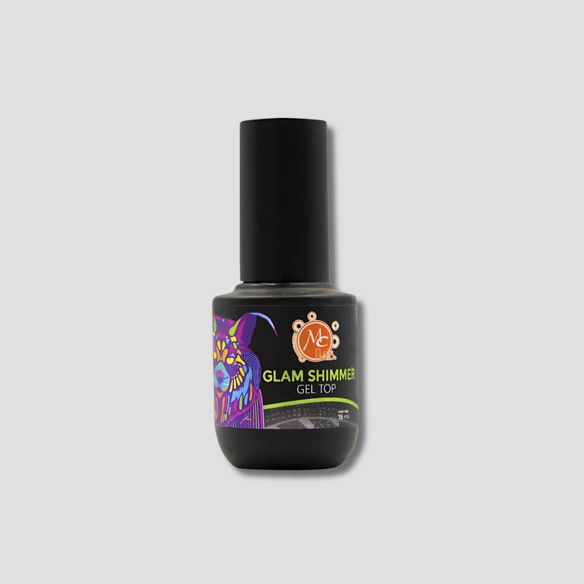 MC NAILS GLAM SHIMMER GEL TOP
