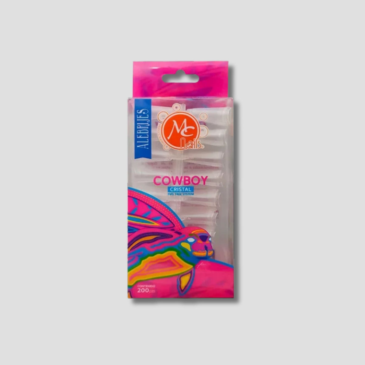 MC NAILS TIP COWBOY 200PZ COLOR CRISTAL