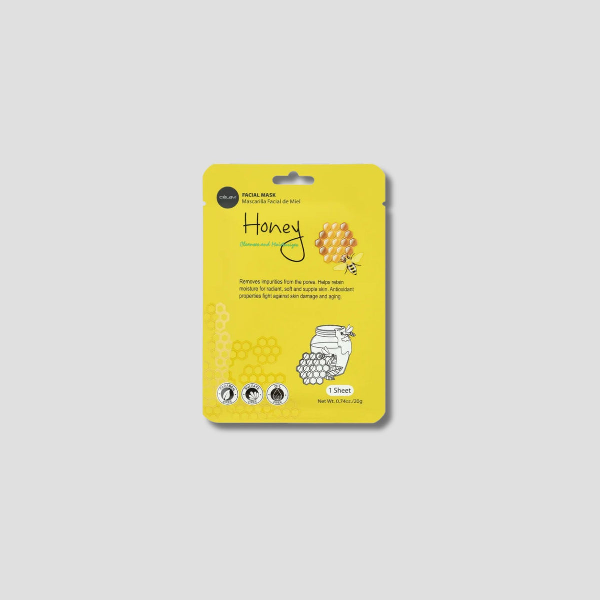 MK006 CELAVI MASCARILLA FACIAL MASKPACK HONEY