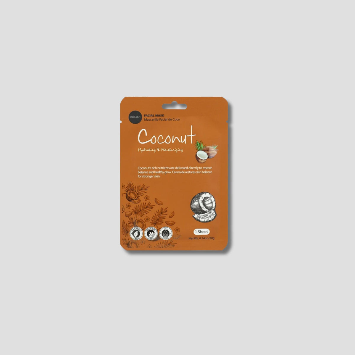 MK020 CELAVI MASCARILLA FACIAL MASKPACK COCONUT