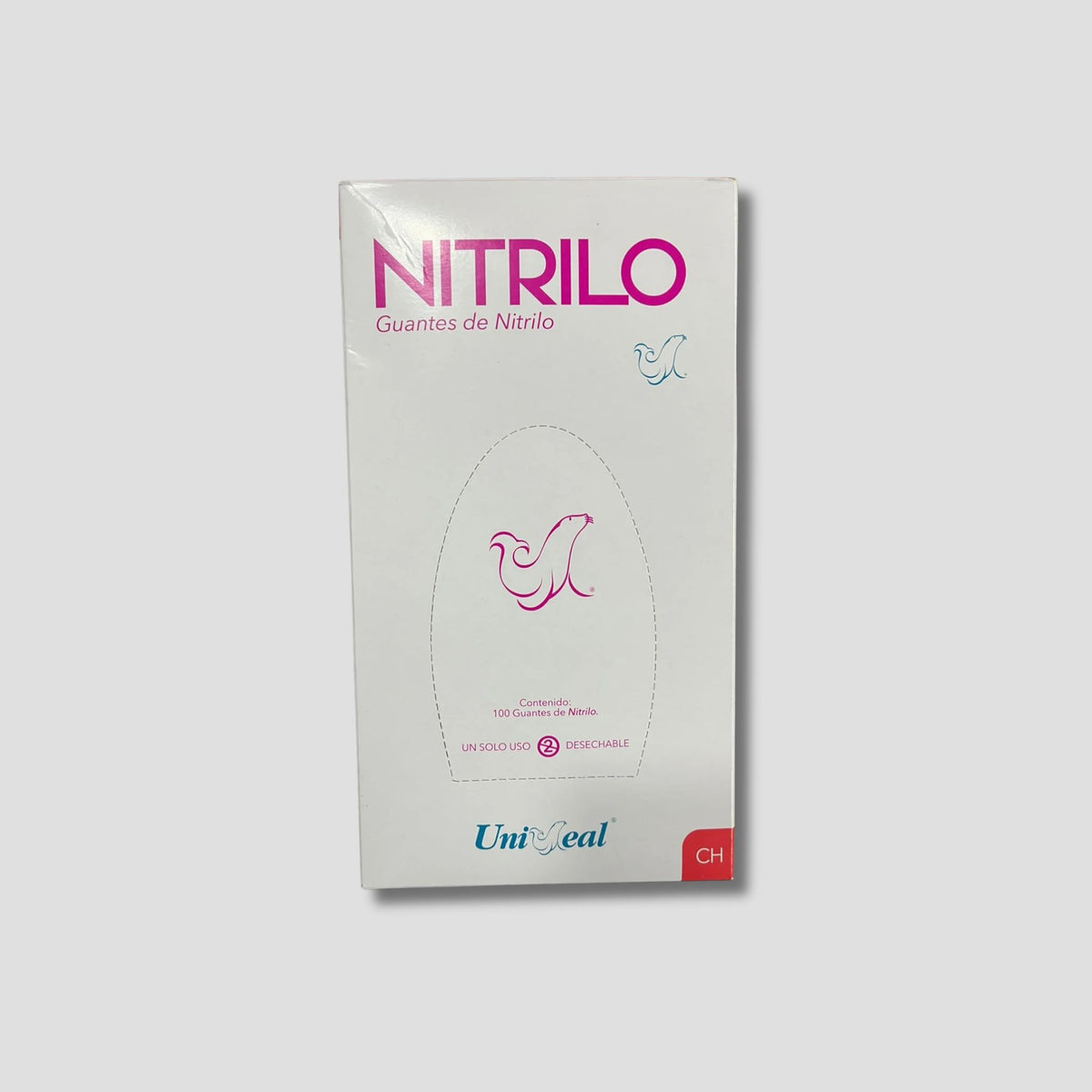 UNISEAL CAJA DE GUANTES NITRILO ROSA TALLA CH