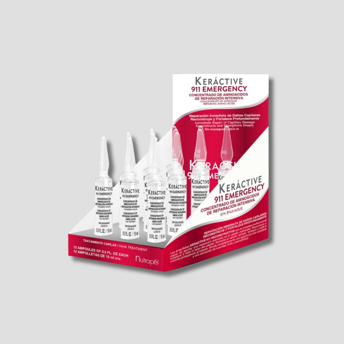NUTRAPEL KERACTIVE 911 CAJA DE AMPOLLETAS 12 PIEZAS