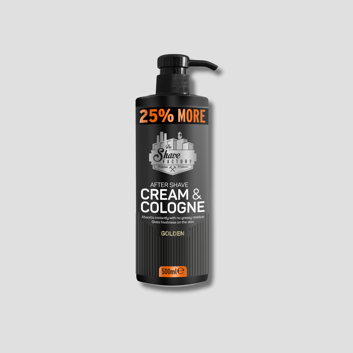 SHAVE FACTORY AFTER SHAVE CREAM & COLOGNE GOLDEN