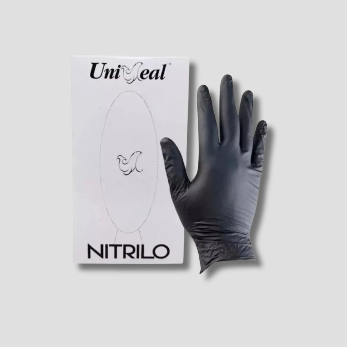 UNISEAL CAJA DE GUANTES NITRILO NEGRO GRD