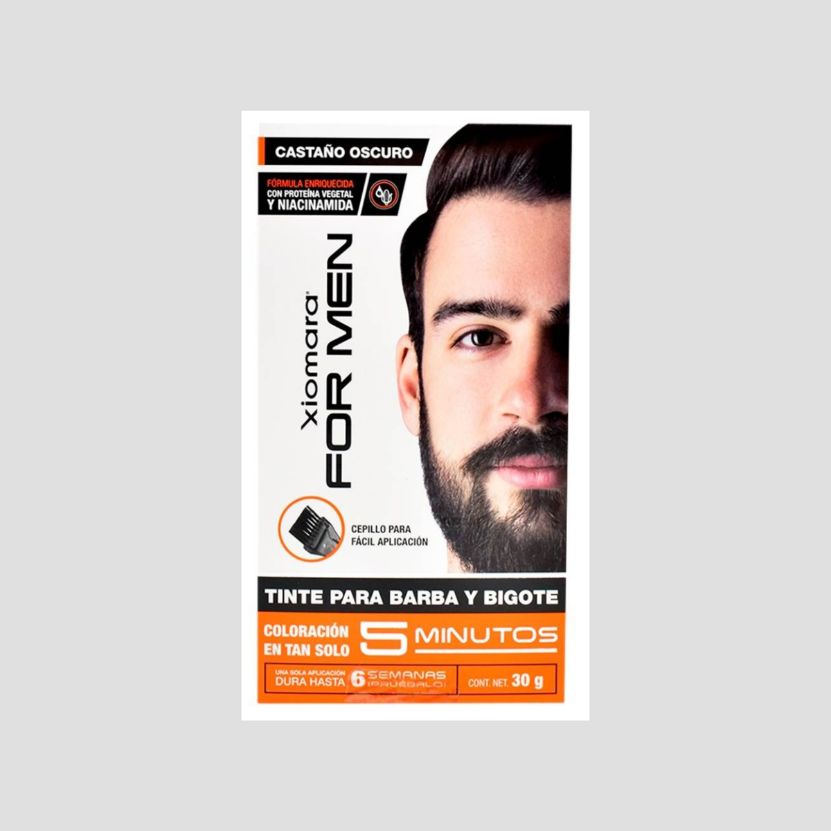 XIOMARA FOR MEN TINTE CASTAÑO OSCURO 60ML