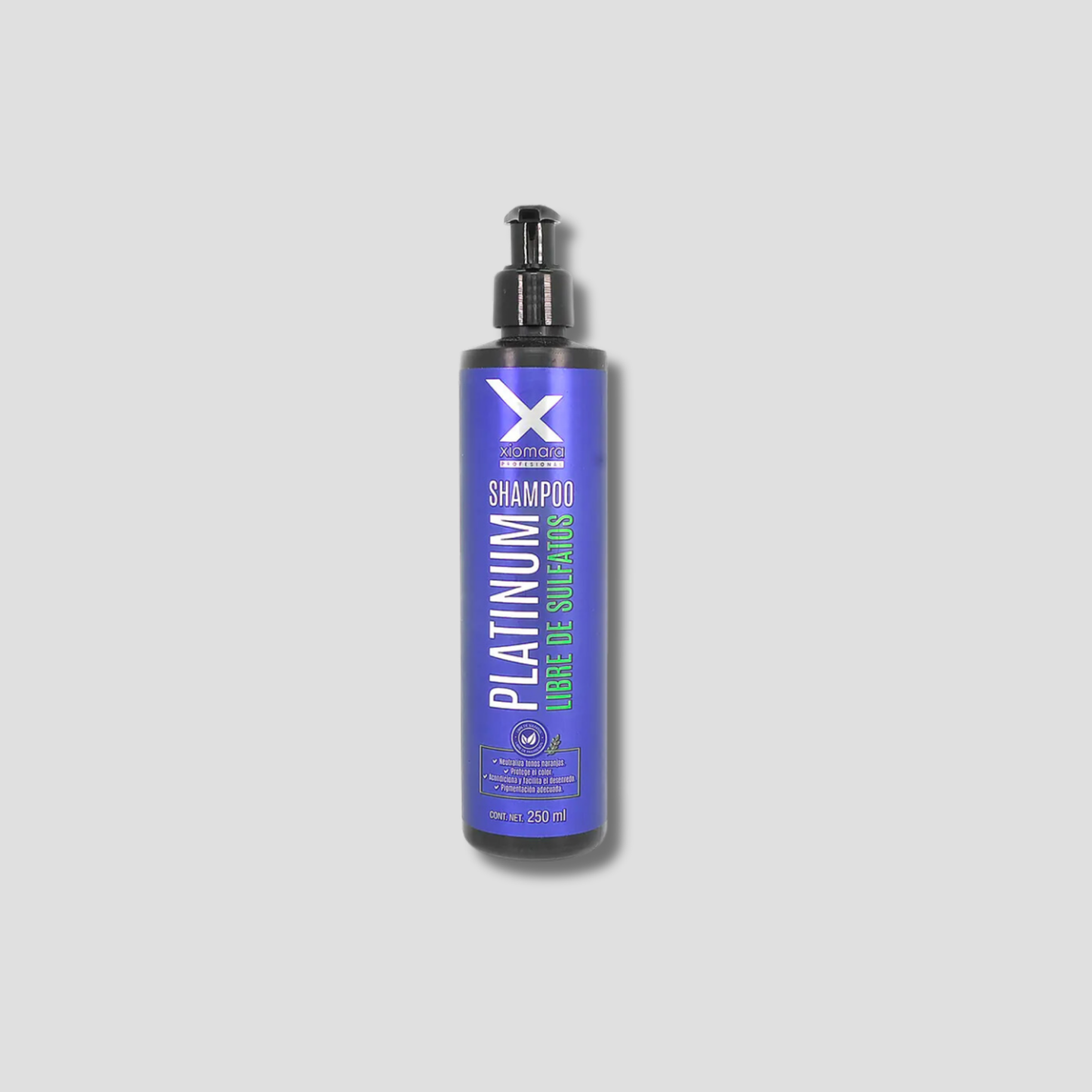 XIOMARA SHAMPOO PLATINUM LIBRE DE SULFATOS 250ML