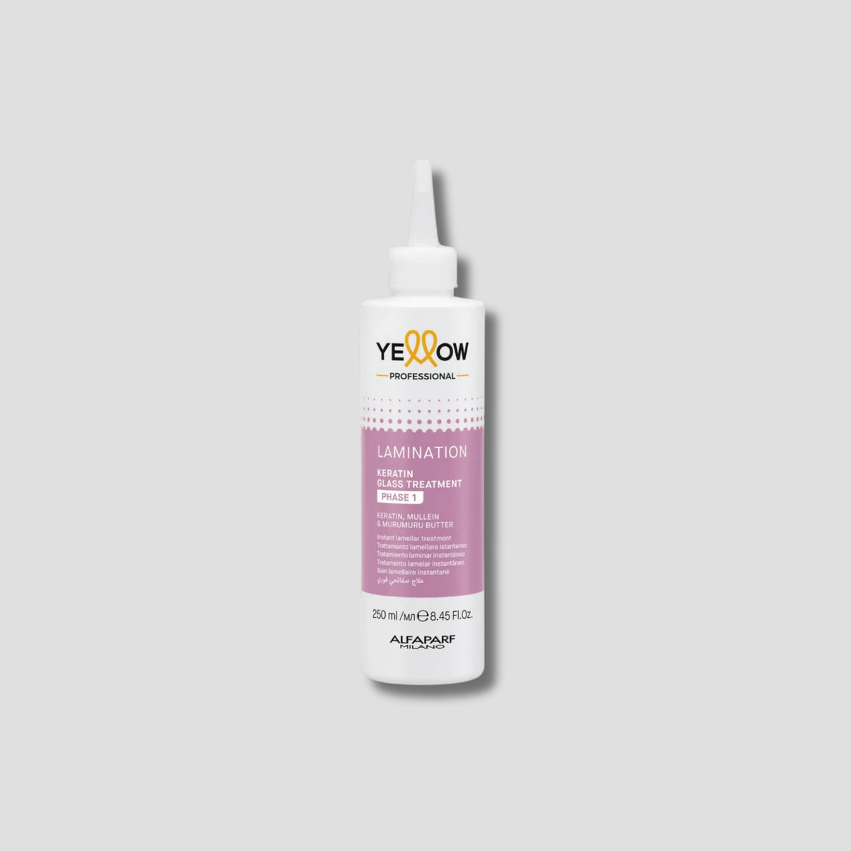 YELLOW LAMINATION KERATIN GLASS TREATMENT PH PHASE 1