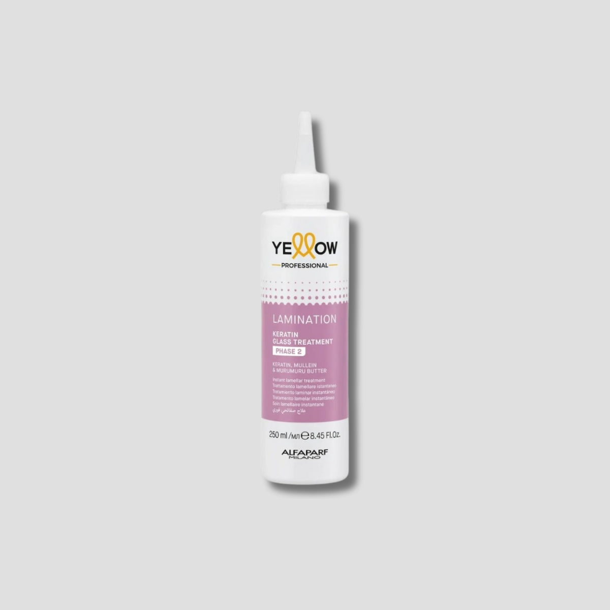 YELLOW LAMINATION KERATIN GLASS TREATMENT PH PHASE 2