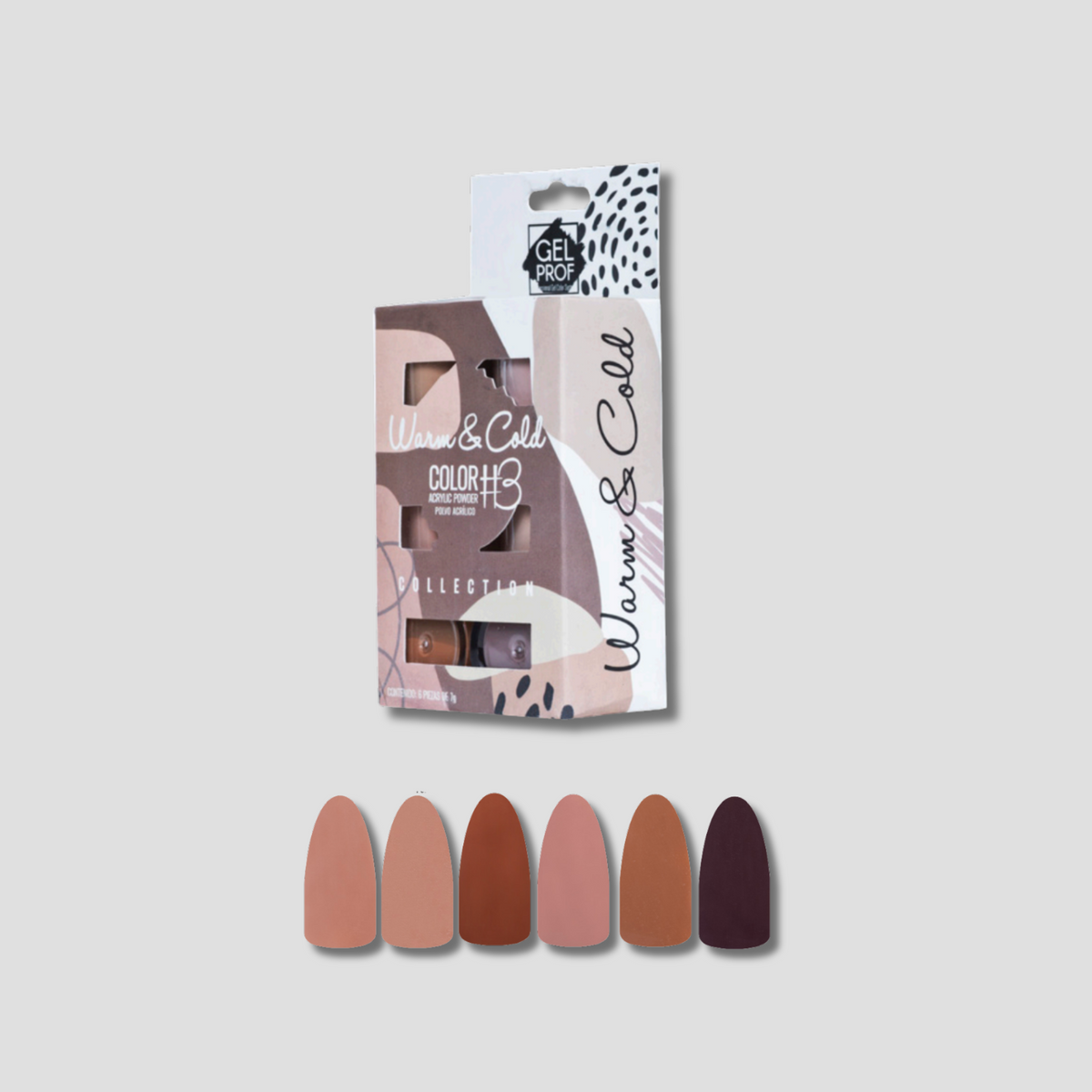 GEL PROF COLECCIÓN WARM & COLD 6PZS