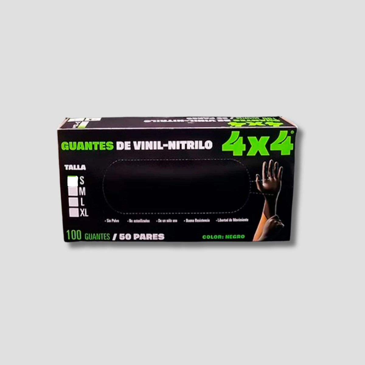 4X4 CAJA DE GUANTES TALLA S