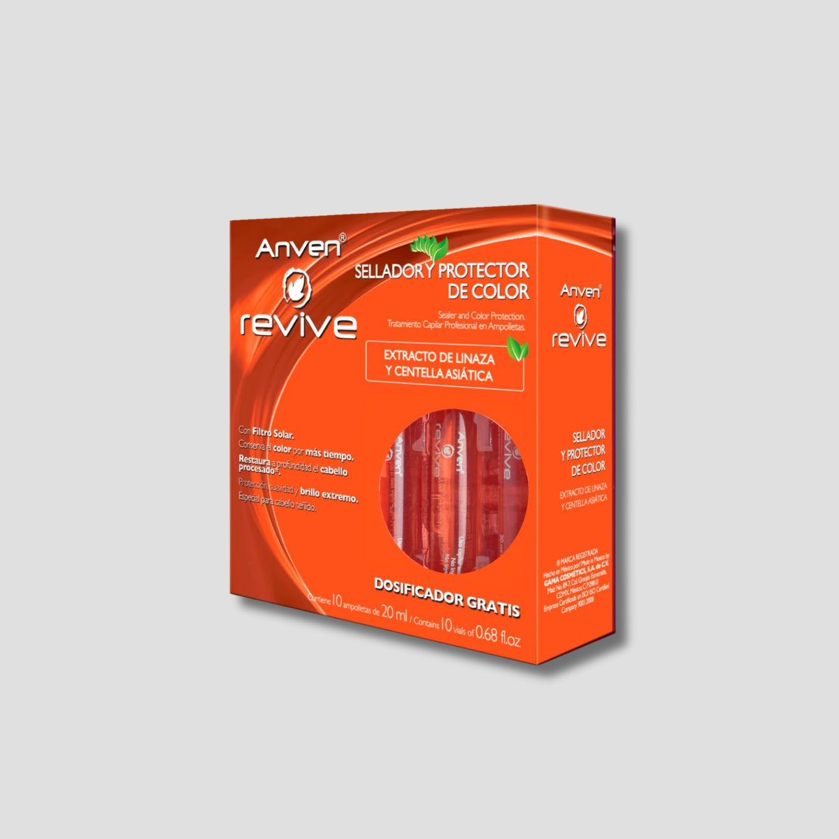 ANVEN CAJA DE AMPOLLETA SELLADOR Y PROTECTOR DE COLOR 10 PIEZAS