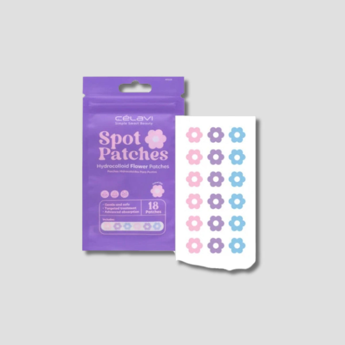 AP020 CELAVI SPOT PARCHES FLOR 18PZS