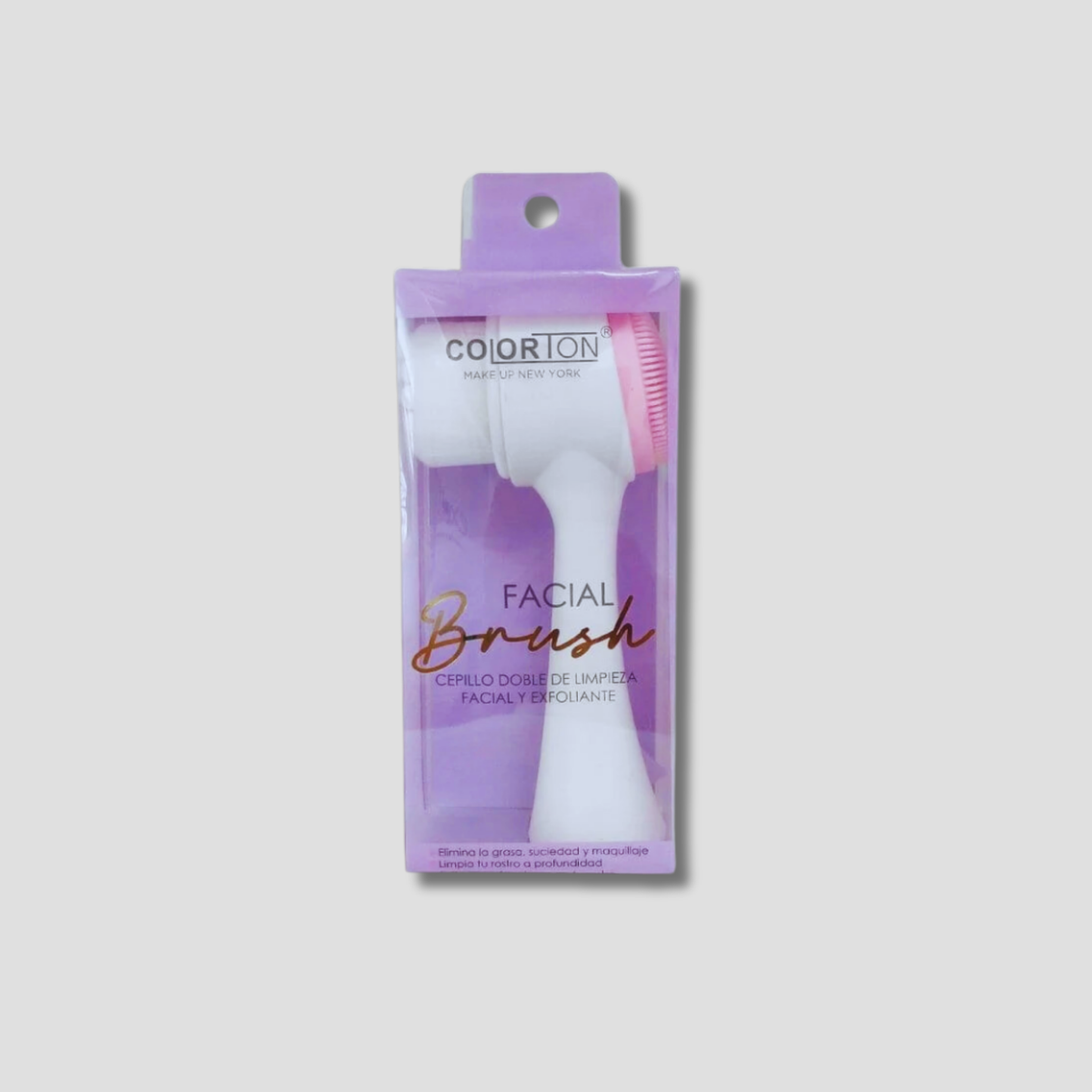 CE218 COLORTON CEPILLO 3D DOBLE DE LIMPIEZA FACIAL MULTIFUNCIONAL 1PZA
