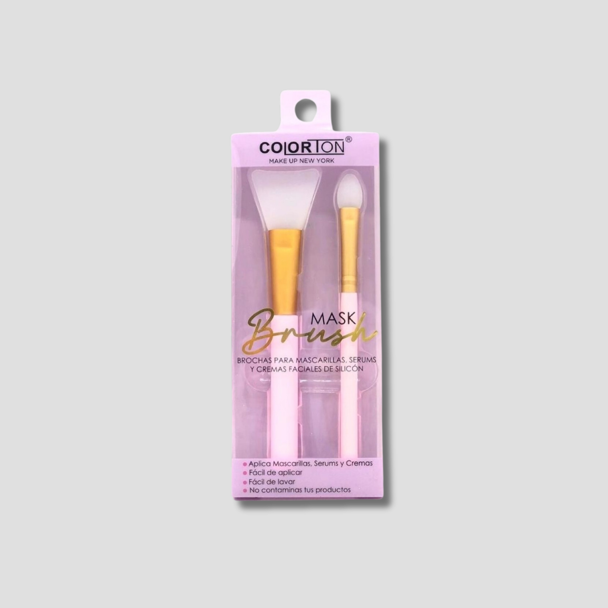 CE221 COLORTON BROCHAS DE SILICON APLICADORAS DE SERUMS, MASCARILLAS O CREMAS