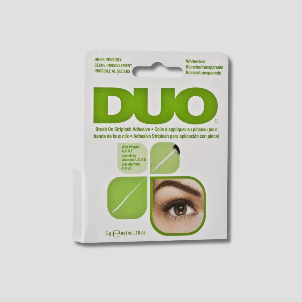DUO VERDE PEGAMENTO PARA PESTAÑAS EN BROCHA