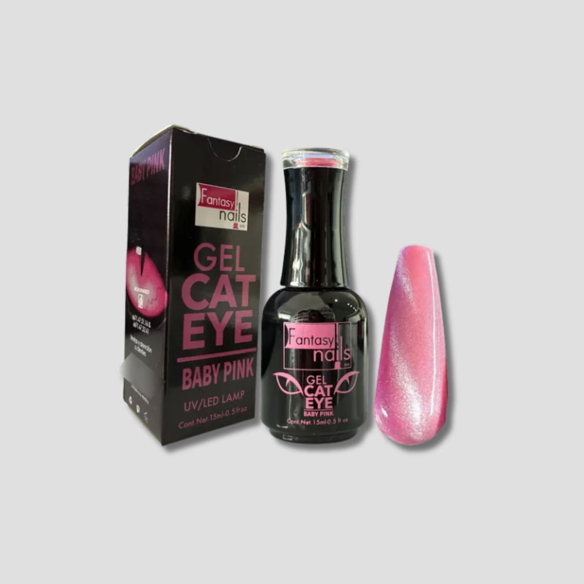 FANTASY NAILS GEL CAT EYE BABY PINK