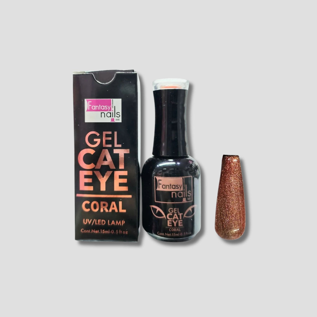 FANTASY NAILS GEL CAT EYE CORAL
