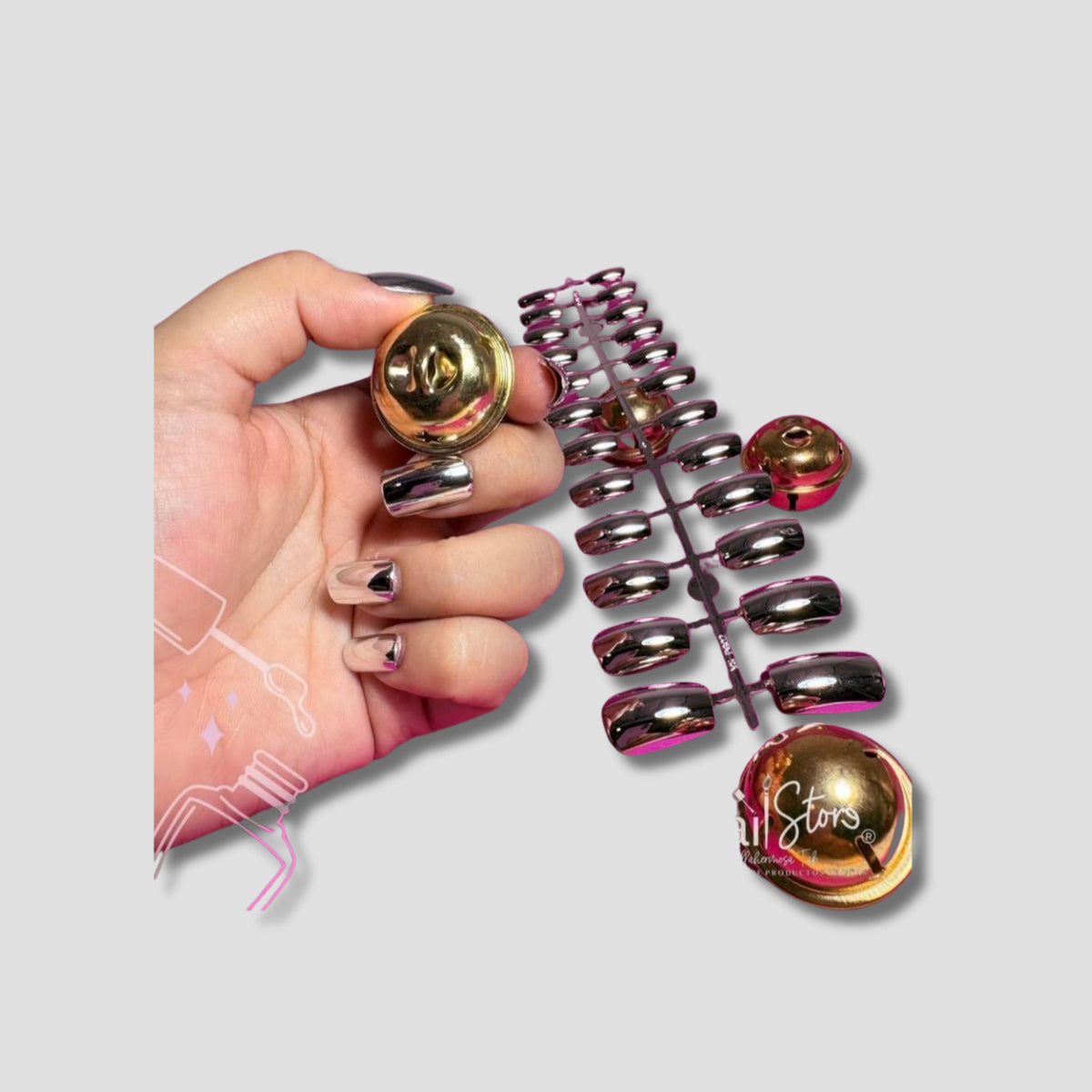 FANTASY NAILS FALSE NAILS PLATA