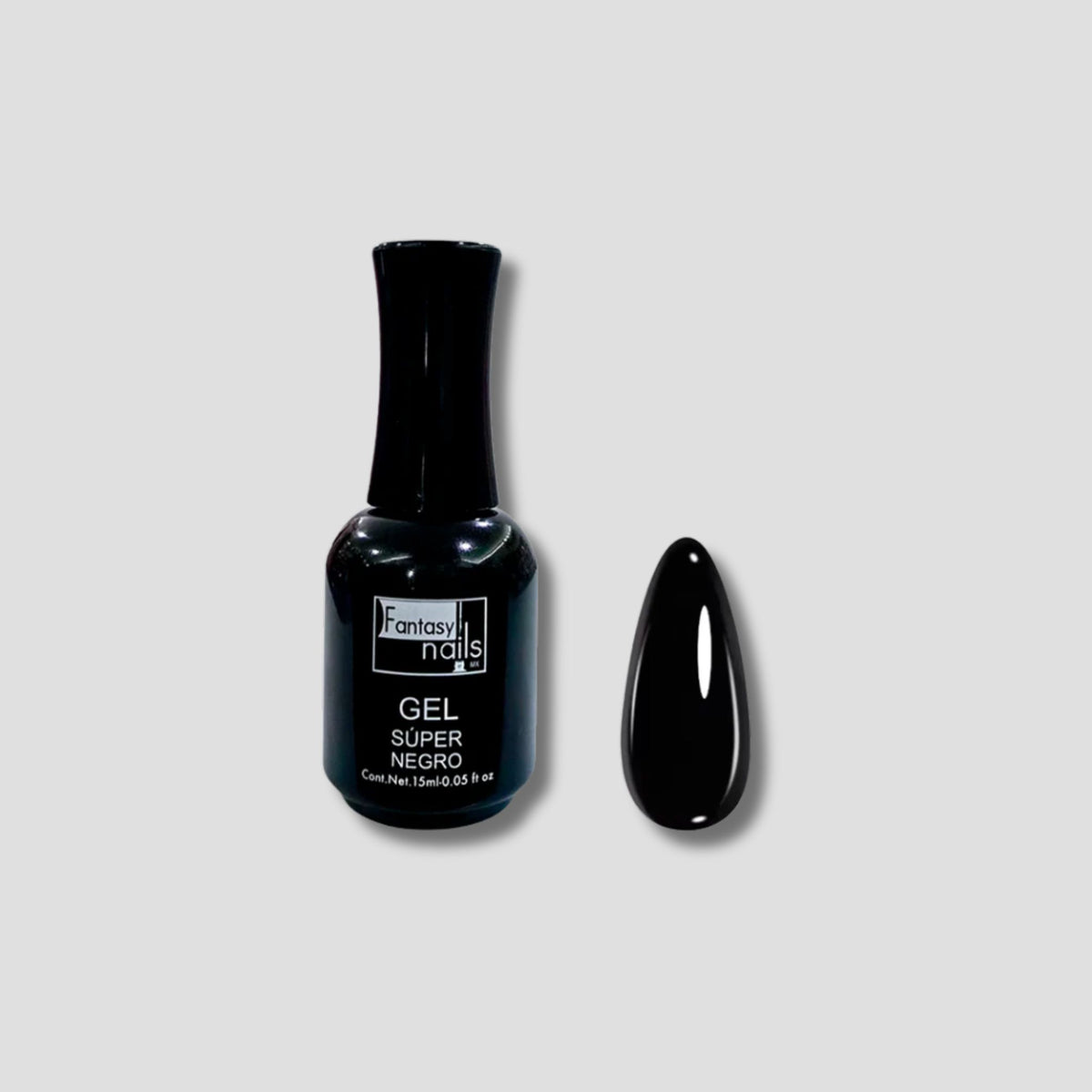 FANTASY NAILS GEL POLISH #02 SUPER NEGRO