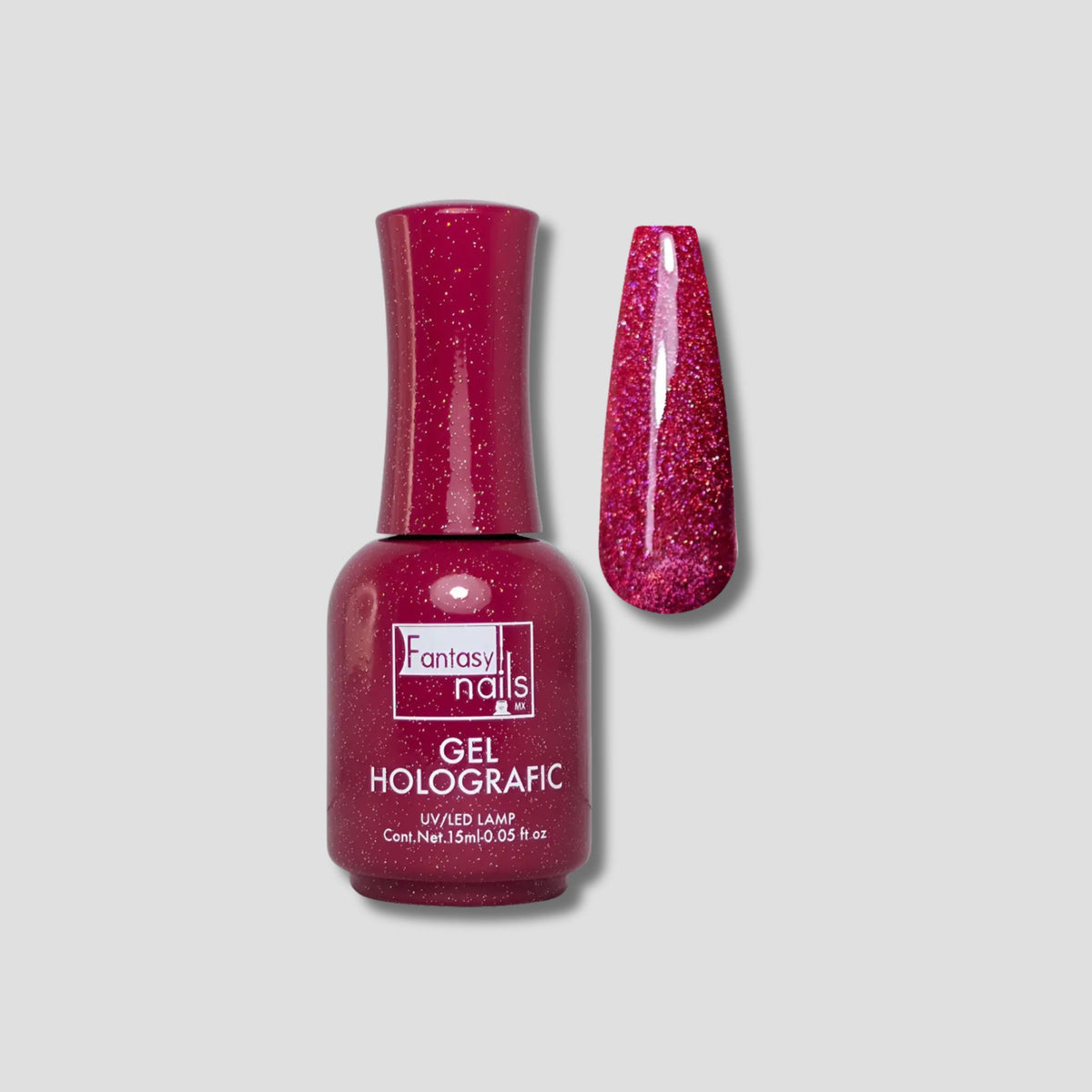 FANTASY NAILS GEL HOLOGRAFIC #09 FUCSIA