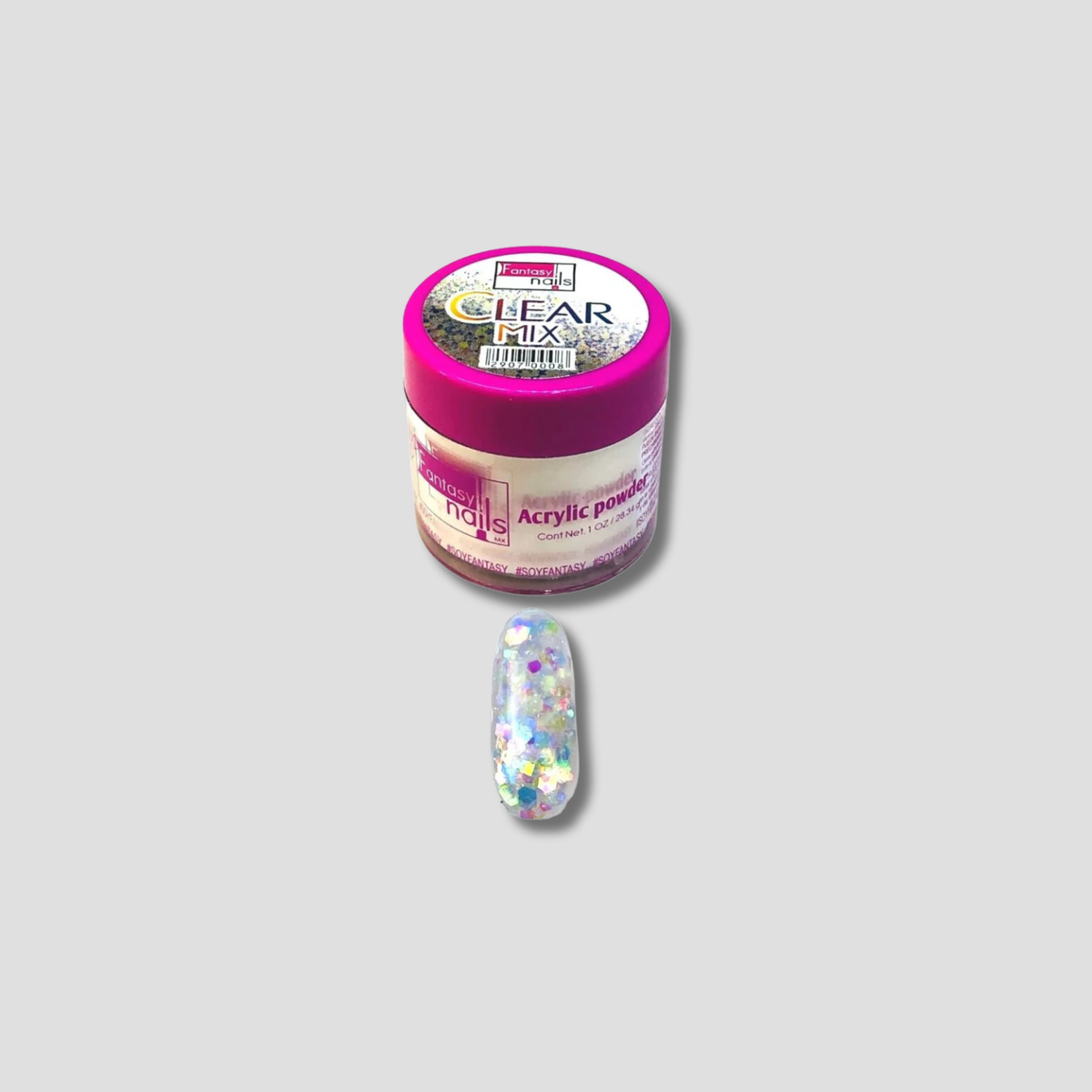 FANTASY NAILS ACRILICO CLEAR MIX 1 OZ