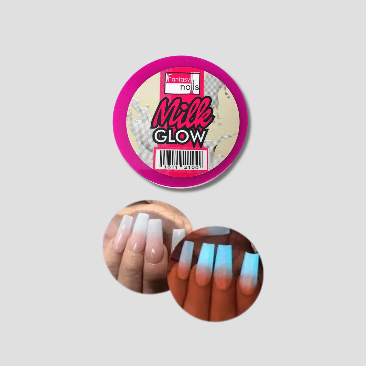 FANTASY NAILS POLVO ACRILICO MILK GLOW 1 OZ