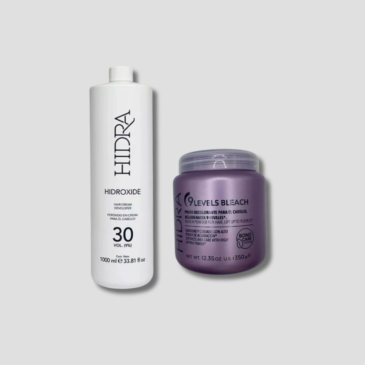 HIDRA DECOLORANTE 9 NIVELES 350GR MAS PEROXIDO 870ML